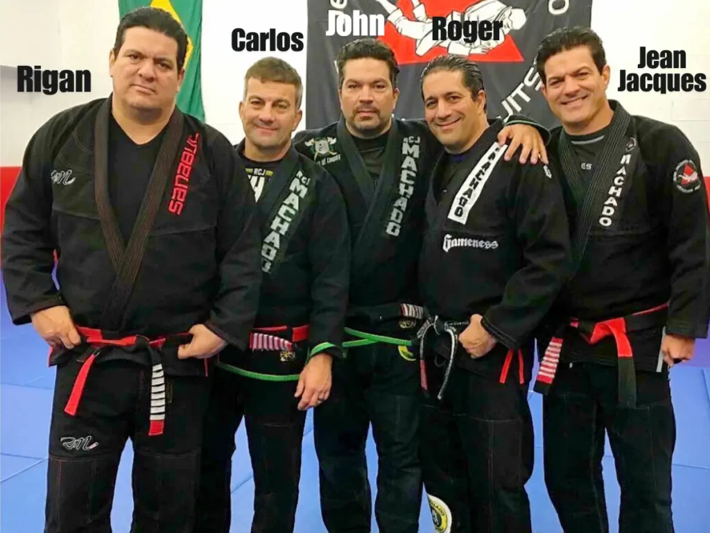 5 member of Machado family the Carlos, Roger, Rigan, Jean Jacques and John Machado